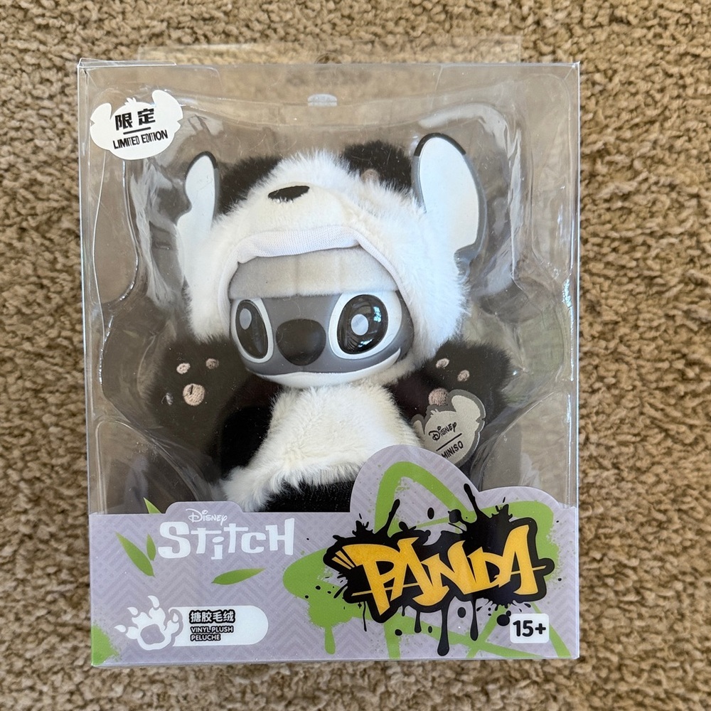 Miniso Disney Stitch Panda Limited Edition Plush Pendant -China Exclusive